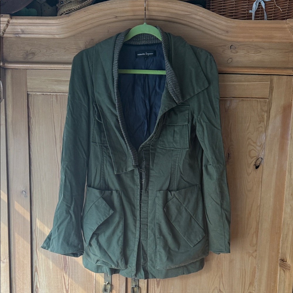 Nanette Lepore Olive Utility Jacket